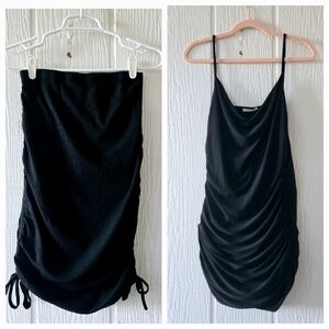 FOREVER 21 & SHEIN Sexy Little Black Dress 2 Piece Bundle Small